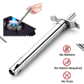 Kitchen Stainless Steel Stove Lighter Metal NO FUEL NEEDED Refillable Lighter With One Free Refiller For Stove Oven Kitchen Cooking BBQ Fire Kitchen Lighter Electric Igniter Spark Lighter for Kitchen Cooking (No Color Choice). 