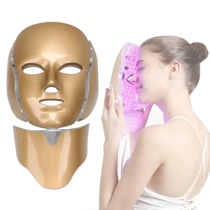 LED Face Mask 7 Color Face mask photon Therapy Light Therapy Skin ...