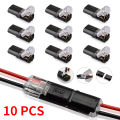 10pcs Fast Plug Wire Connector 2Pin Way Plug Car Waterproof Electrical Connector Wire Cable Automotive Strip Terminal Connection. 