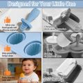 Baby food molds, suitable for DIY ice cream and breast milk molds, fruits, chocolates - easy-release baby food storage box.