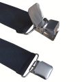 Heavy Duty Big Size Suspenders for Men Work Outdoor 2 Inch Wide X Back 4 Strong Clips Adjustable Elastic Trouser Braces Straps. 