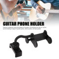 Guitar Phone Holder Adjustable Clamp Mount Smartphone Stand for 6-10.5cm Thick Bass Guitars Ukuleles Black Guitar Phone Holder. 
