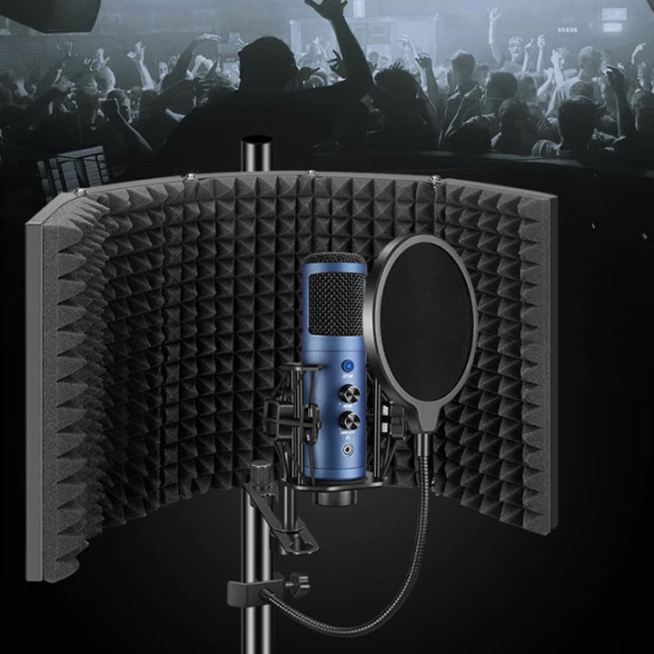 Recording Shield Microphone Isolation Shield Studio Recording Shield Broadcast Noise ...