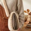 Creative  Sunflower Seed Crossbody Bag Sunflower Seed Pattern Personality Shoulder Bag Trendy Fashion Versatile Bag. 