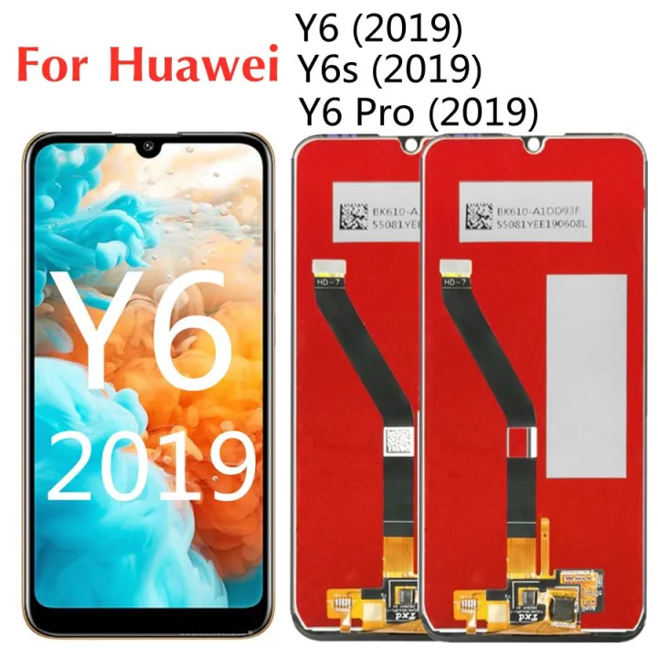 Huawei Y6S 2019 Display JAT-LX3 L29 LX1 L41 LCD Display Touch Screen Digitizer Assembly Replacement Display