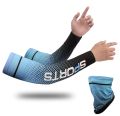 2023 new ice silk sleeve sunscreen cuff uv sun protection arm sleeve anti slip men women. 