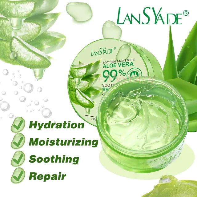 Lansyade%20Soothing%20&%20Moisture%20Aloe%20Vera%2099%25%20Soothing%20Gel%20300g%20-%20Image%203
