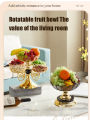 Light Luxury Style Multi Layered Rotating Crystal Fruit Plate Household use European Creative Multi-layer Crystal Storage Plate. 