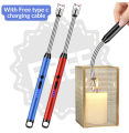 Rechargeable Electric 360° Flexible USB Lighter Flameless Long Neck with LED, Best Quality for Stove. 