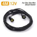 4M 12V/24V Diesel Heater Diesel Heater Cable Adapter 2kw 5kw 8kw Diesel Heater Lcd Screen Extension Cable Car Accessories.