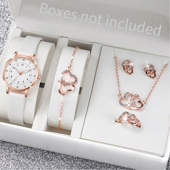 %E3%80%90Global%20best-seller%E3%80%916PCS/Set%20Women's%20Quartz%20Watch%20Fashion%20Arabic%20Dial%20Leather%20Band%20Quartz%20Watch%20Jewelry%20Set%EF%BC%88Without%20Box%EF%BC%89%20-%20Image%202