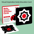 Black and white cards for early childhood education visual stimulation and cognitive cards for baby toys. 
