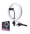 26CM Selfie LED Ring Light with 7ft height Stand Cell Phone Holder Dimmable 3 Light Modes for Live Stream, Makeup, Facebook, YouTube, Instagram,TikTok, Twitter. 