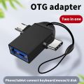 CASIFY OTG07 2 in 1 OTG Type C Otg Micro USB 3.0 Micro Otg USB C Adapter Type C to USB 3.0 Adapter Type-C Adapter OTG Cable. 