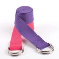 1Pc Yoga Strap For Yoga Pilates Ballet Dance With Adjustable D-Ring Buckle Cotton Yoga Belt For Fitness Daily Stretching.