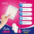 3 packs of Safety Always Plus 240 mm Sanitary 8 Pads/pack. 