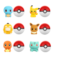 Anime Pokemon PokeBall Mini Doll Action Figures Pikachu Charmander Bulbasaur Original Genuine Model Ornament Toys Birthday . 