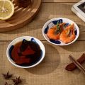 4pcs Ceramic Sauce Dishes Sushi Plate Tableware Japanese Style Dessert Creative Cute Cartoon Lucky Cat Pattern Spice Plate.