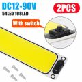 2~1PCS Ultra-bright LED Light Source with Switch Chip Reading Night Light 12-90V Interior Light Ceiling Lamp Car Camper Boat. 