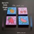 Mini cute canvas painting for gift . 
