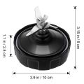 7 Fins Extractor Blades for Ninja Blender Replacement Parts with Washer Rubber for Nutri Ninja Auto IQ BL486 BL642 N102 BL682. 