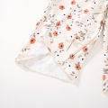 Summer female infant small flower grass print neck jumpsuit. 