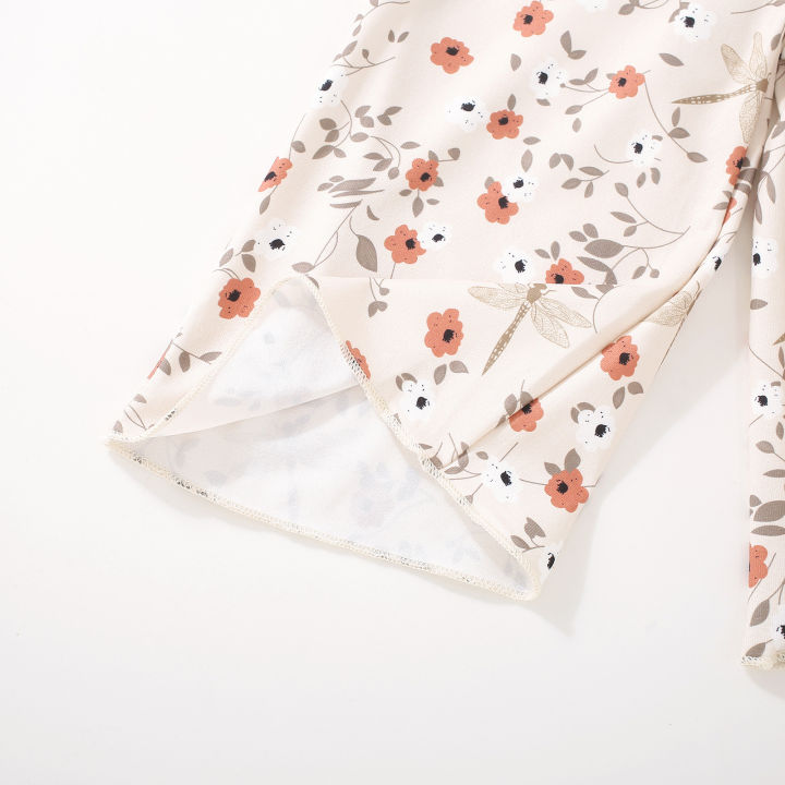 Summer%20female%20infant%20small%20flower%20grass%20print%20neck%20jumpsuit%20-%20Image%204