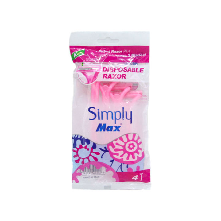 Simply Max Razor 5s “Simply Max Women’s Disposable Razors – Safe & Gentle Shave for ...