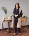 DHANAK FABRIC Fully Embroidered Dress. 