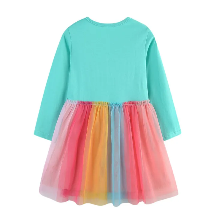 Jumping%20Meters%20Unicorn%20Long%20Sleeve%20Girls%20Dresses%20Children's%20Autumn%20Spring%20Kids%20Clothes%20Birthday%20Toddler%20Kids%20Frocks%20Baby%20Wear%20-%20Image%203