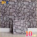 10PCS 3D Self Adhesive Foam Wall Stickers Waterproof Wallpaper Panels for Living Room Bedroom Dining TV Background Decor. 