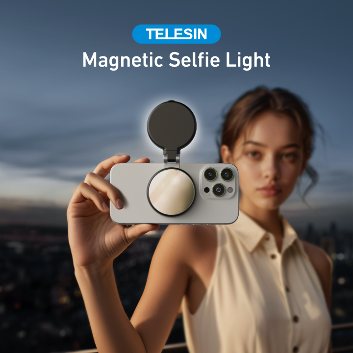 TELESIN%20Smartphone%20Magnetic%20Fill%20Light%20Mini%20Selfie%20Light%203%20Modes%20Adjustable%20Brightness%20for%20Iphone%20XIAOMI%20HUAWEI%20SAMSUNG%20Phone%20-%20Image%202