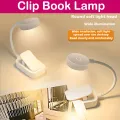 Mini Clip Book Lamp LED Table Lamp Eye Protection 3 Colors Battery Powered USB Night Light Portable Bedside Student Reading Lamp. 