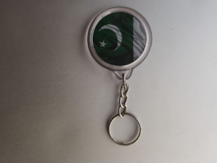 Pakistan Flag key chain & Metal Key Ring Country Flag Key chain