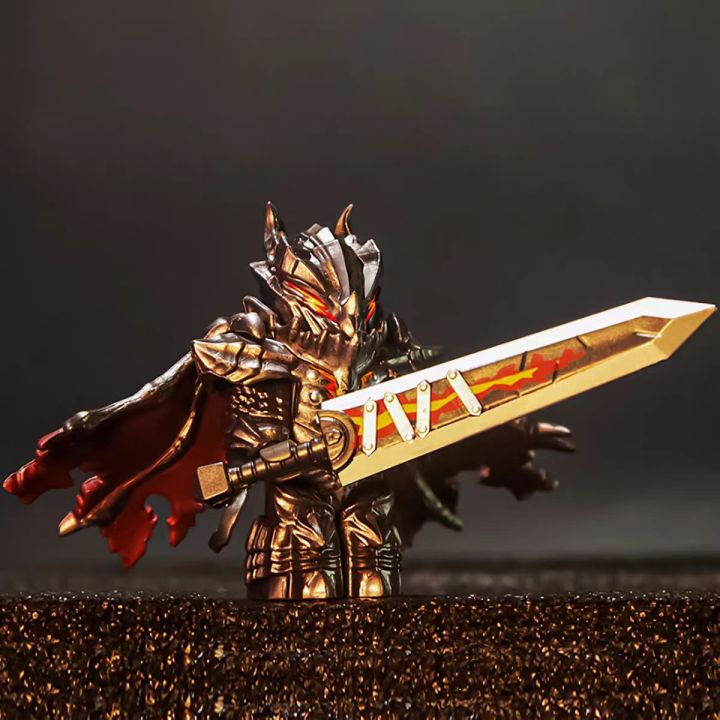 Medieval Round Table Knights Assemble Compatible Bricks Berserk Guts Puzzle Action Figures Model Building Blocks Doll Toy