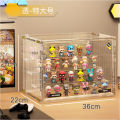 Pop Mart 3-Tier Acrylic Display Case - Dustproof Step Shelf for Anime Cars, Action Figures & Jewelry Organizer. 
