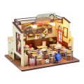 DIY Mini Dollhouses Back To School Miniature Model Doll House For Xmas Mini Wooden 3D Puzzles Classroom Assembly Start Of School. 
