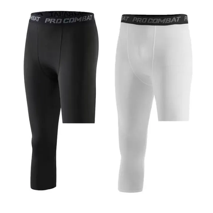 Men%20Compression%20Base%20Layer%20Running%20Tight%20Shorts%20Sport%203/4%20Cropped%20Pant%20Leggings%20Gym%20Basketball%20Fitness%20Exercise%20Cycling%20Trousers%20-%20Image%205