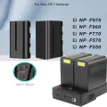 Probty Dual NP-F970 NP-F Series Battery to V-Mount Lock Power Supply Converter Plate for Tilta Kit Monitors LED Light. 