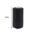 2Pcs 500M Sewing Thread Polyester Thread Black White Strong And Durable Sewing Threads Sewing Spools Polyester For Hand Machine. 
