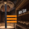 8- Hole Mini Pocket Saxophone Lightweight Portable Saxophone with 4 Reeds Finger Charts Mini Saxophone Instrument for Beginners. 