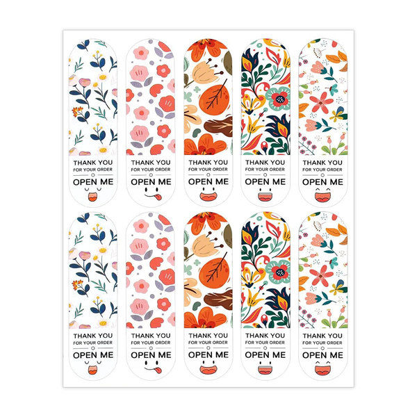 50%20pieces%20Cute%20Floral%20Print%20Expression%20Rectangular%20"Thank%20You%20for%20Your%20Order"%20Seal%20Stickers,%20Paper%20Gift%20Item%20Sealing%20Labels,%20Fast%20Food%20Takeout%20Packaging%20Thank%20You%20Stickers,%20Matte%20Finish,%20Single%20Use%20-%20Image%208