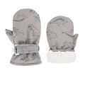 Waterproof Windproof Skiing Snow Gloves For Kids Toddler Cartoon Dinosaur Print Thickened Fleece Warm Winter Baby Gloves. 