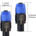Mic accessories Speakon NL4FC NLT4FC NLT4X NL2FC 4 Pole Plug Male Audio Cable Power Amplifier Connector XLR Interface Speaker. 