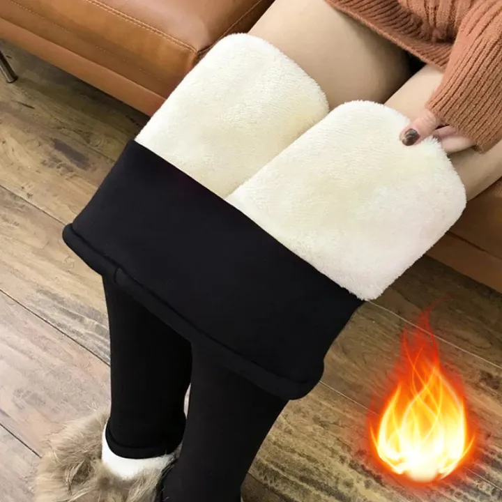 Thermal%20Lambwool%20Leggings%20Women%20Winter%20Thicken%20Fleece%20Lined%20Stretchy%20Warm%20Hight%20Waist%20Skinny%20Fitness%20Leggins%20Soft%20Workout%20Tights%20-%20Image%203