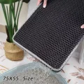 Double Layer Cat Litter Box Mat Eco-Friendly Waterproof Non-slip Foldable Pet Carpet Bed Pads For Cats Pet Clean Pad Supplies. 