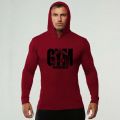 Men’s Running T-shirts Spring Autumn Bodybuilding Hoodies Cotton Breathable Fitness Workout Hooded Clothing Gym Sports Muscle. 