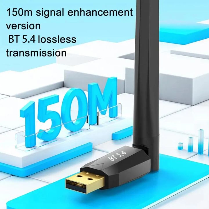 150M%20Bluetooth%205.4%20USB%20Dongle%20Driver%20Free%20for%20Win11/10/8.1%20Mouse%20Keyboard%20Audio%20Receiver%20Transmitter%20-%20Image%204