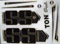 SS TON New 3D Full Black Edition Cricket  Bat Sticker Latest Version For Players. 