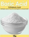 Boric Acid Powder 1Kg |100% Pure | For Multiples Purposes, Insects Carrom Board Powder. 